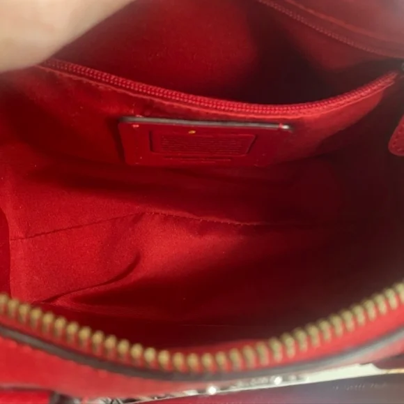 Coach Cherry Signature Small Satchel Bag  *RARE* - Picture 6 of 9